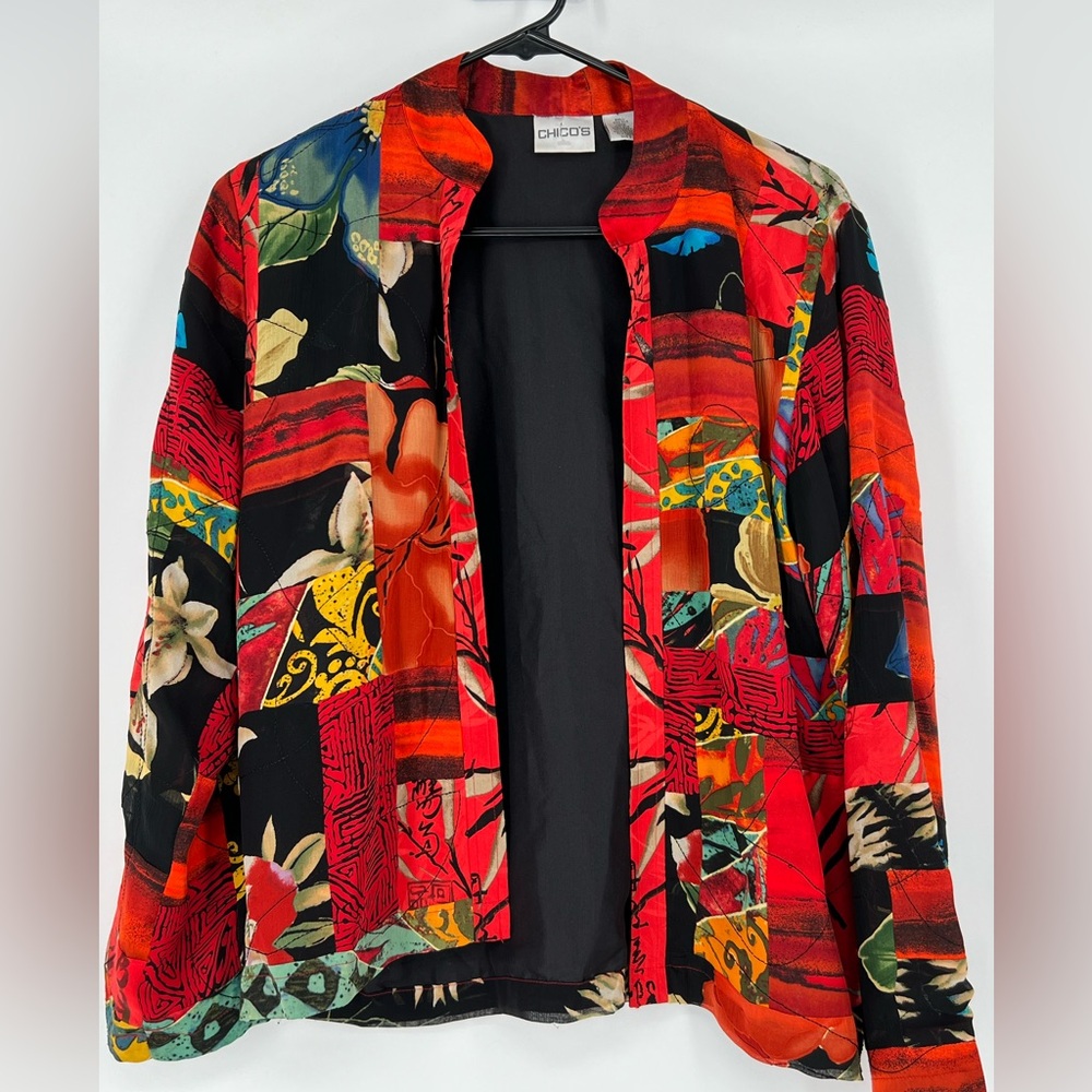 - CHICO’S‎ SILK BLAZER